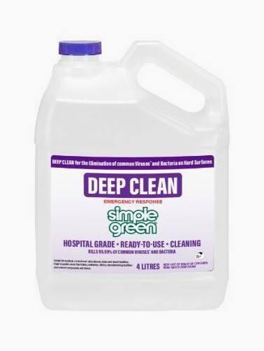 DEEP CLEAN Antibacterial & Antivirus 4 Litres x 4 - Simple Green
